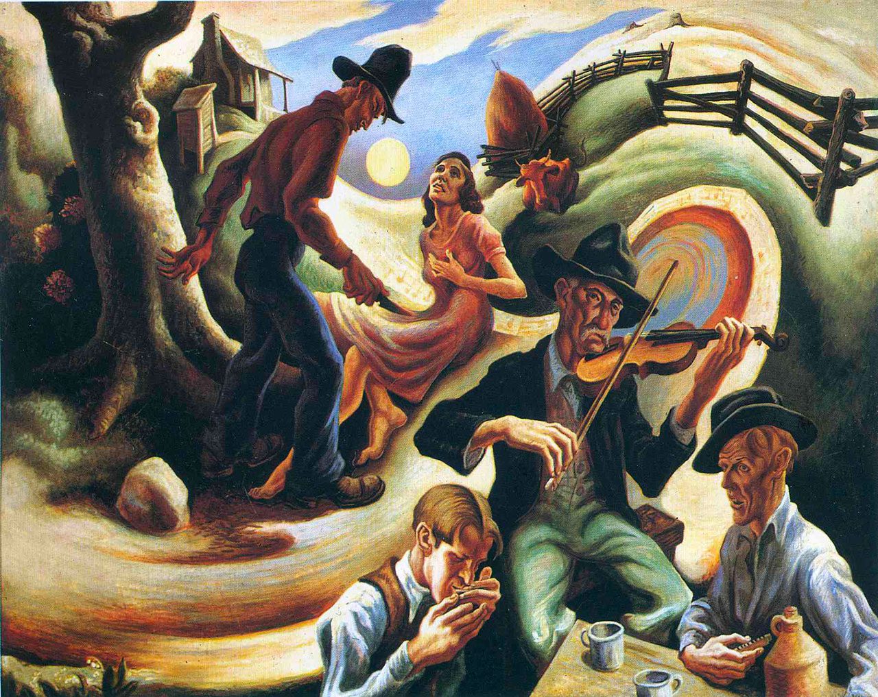 Thomas Hart Benton_Ballad of the Jealous Lover